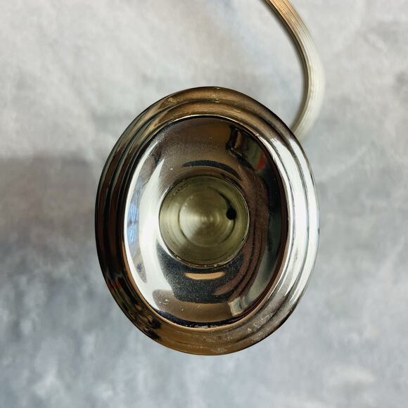 Vintage Bombay Co Candlestick Silver Tone Double Arm Candle Wall Sconce Regency - Picture 3 of 6